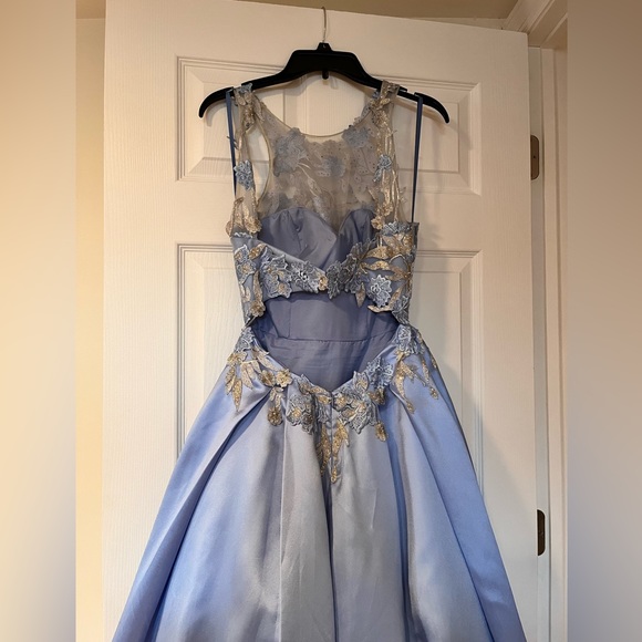 Blue Prom Dress - Picture 2 of 4